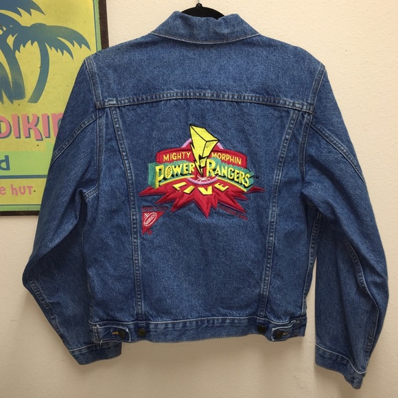 Vintage Jackets & Blazers - Vintage POWER RANGERS 1994 Collectors Denim Jean Jacket Unisex See photo sizing